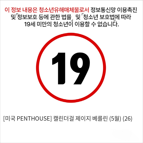 [미국 PENTHOUSE] 캘린더걸 제이지 베를린 (5월) (26)